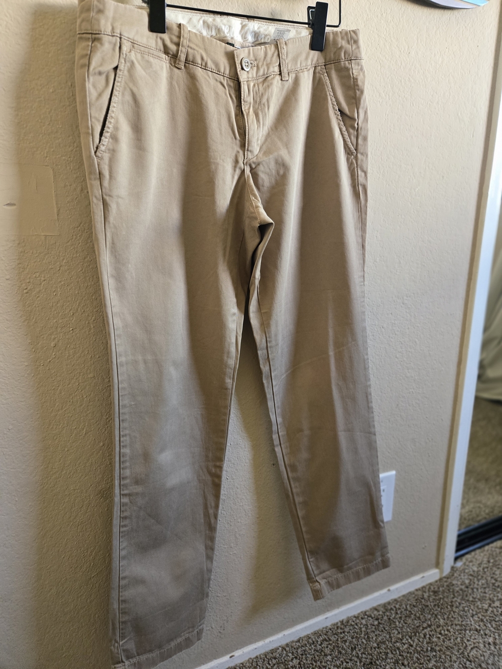 J. Crew Straight-Leg Pants in Tan